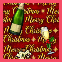 Merry Christmas Champagne Seamless Pattern Premium Sweatshirt | Teevron