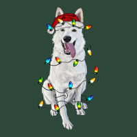 Christmas White Shepherd With Christmas Lights Zipper Hoodie | Teevron