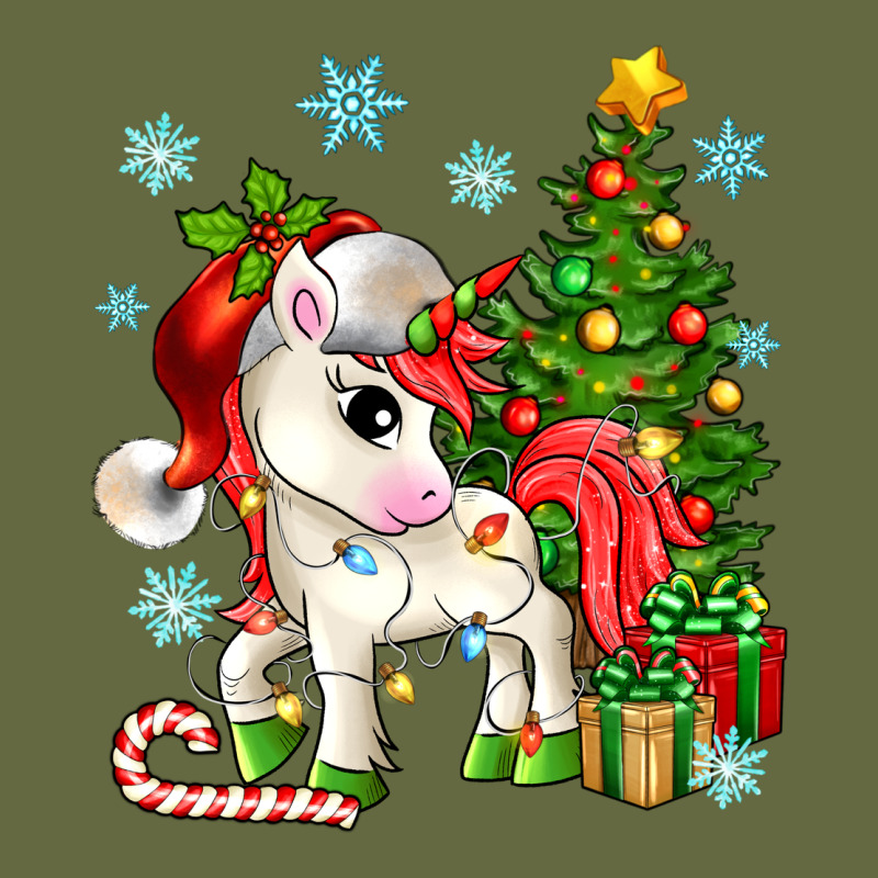 Christmas Unicorn Long Sleeve Tee by Zillion Design Studio | Teevron