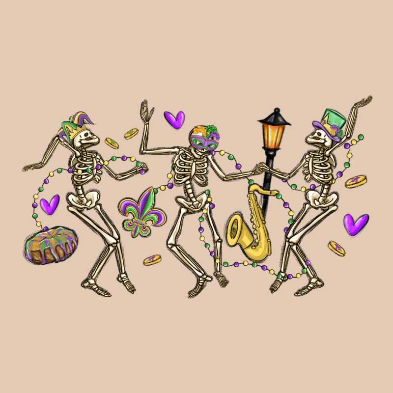 Dancing Skeletons Mardi Gras Urban Hoodie by MaliasSmallBusiness | Teevron