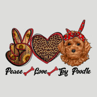Peace Love Toy Poodle Zipper Hoodie | Teevron