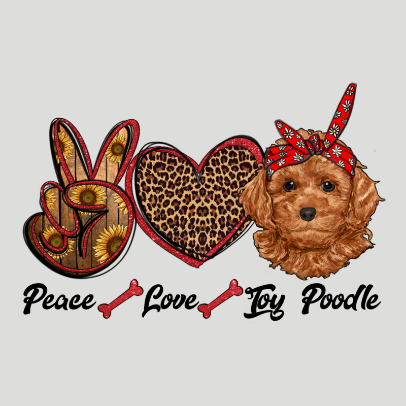Peace Love Toy Poodle Zipper Hoodie by RanaPortraitStore | Teevron