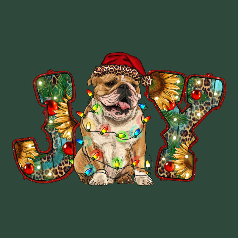 Bulldog Christmas Joy Zipper Hoodie by RanaPortraitStore | Teevron