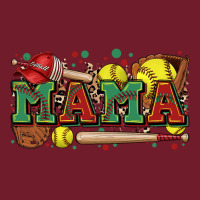 Mama Softball Zipper Hoodie | Teevron