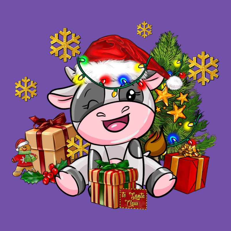 Little Cute Christmas Cow Premium Sweatshirt by AdoDesignShop | Teevron