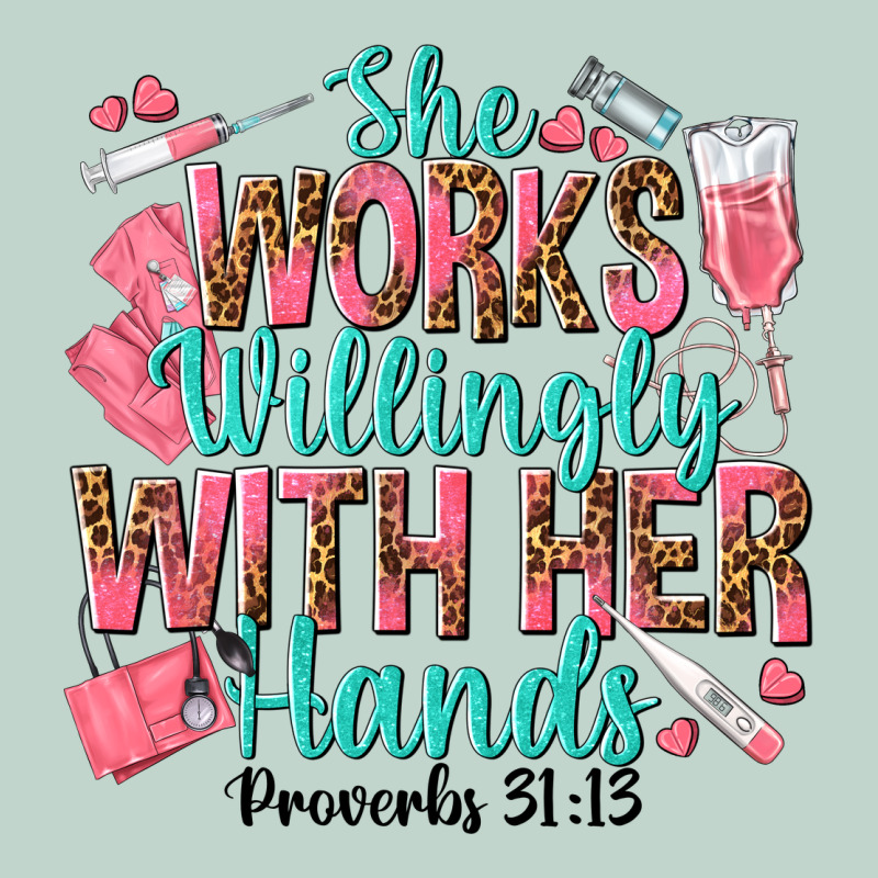 She Works Willingly With Her Hands Zipper Hoodie by texasbilliewilder | Teevron