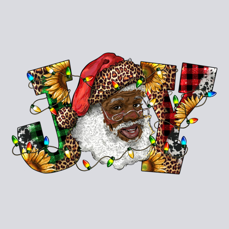 African American Santa Joy With Sunflowers Zipper Hoodie by RanaPortraitStore | Teevron