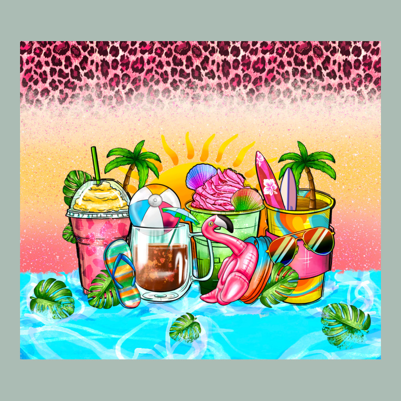 Beach Summer Coffee Cups Classic Tee by Zillion Design Studio | Teevron