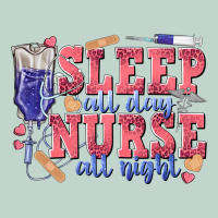 Sleep All Day Nurse All Night Zipper Hoodie | Teevron