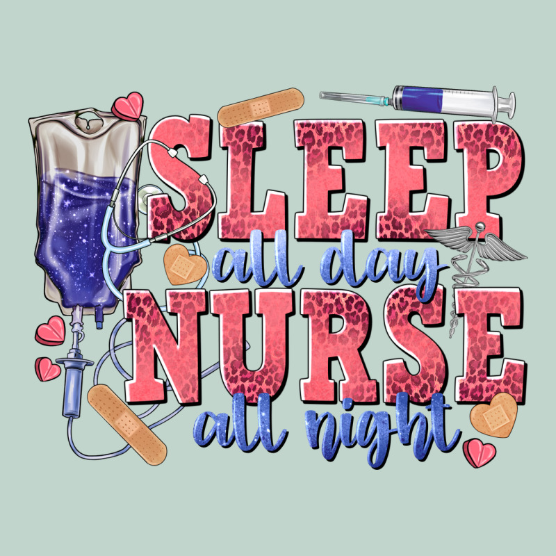 Sleep All Day Nurse All Night Zipper Hoodie by texasbilliewilder | Teevron