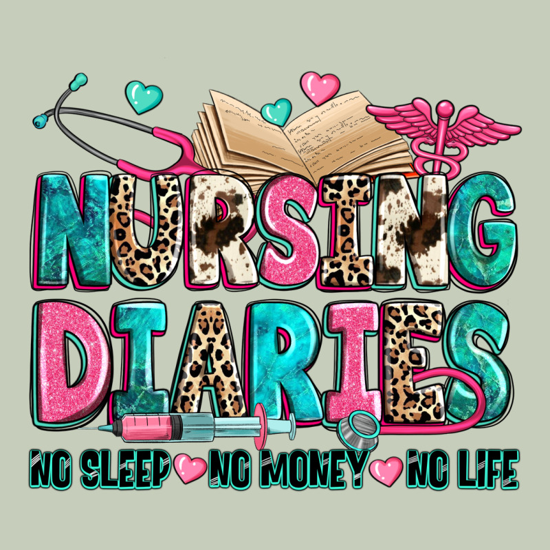 Nursing Diaries No Sleep No Money No Life Classic Tee by Zillion Design Studio | Teevron