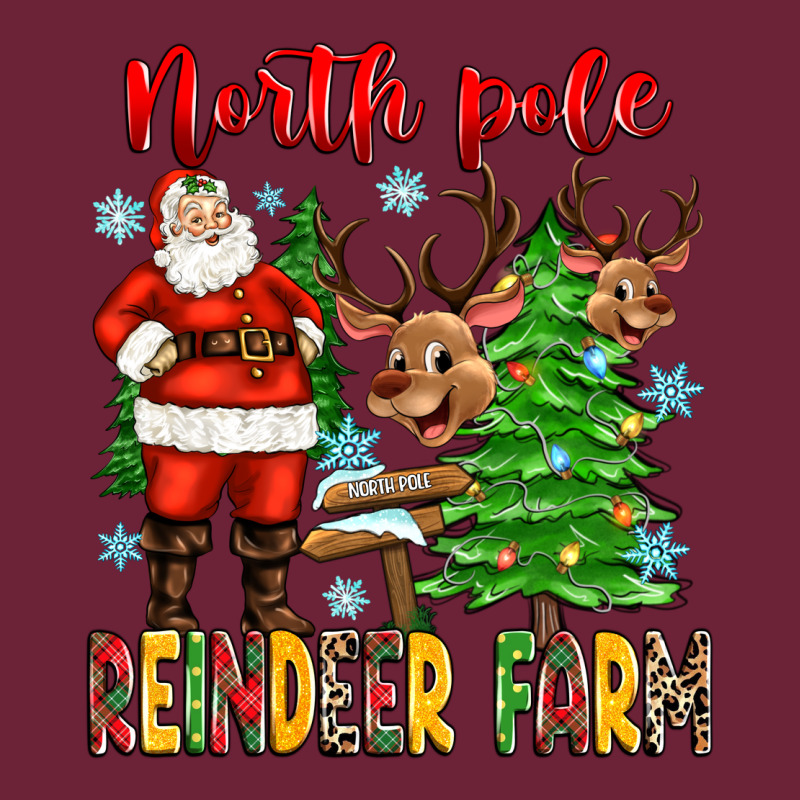 North Pole Reindeer Farm Long Sleeve Tee by Zillion Design Studio | Teevron