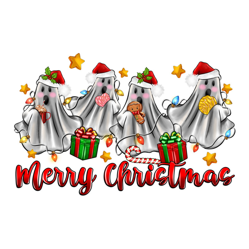Merry Christmas Pantasmas Ghost Christmas Long Sleeve Tee by Zillion Design Studio | Teevron