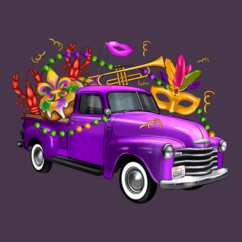 Mardi Gras Truck King's Cake Heavyweight Hoodie by FaDigitalArtStudio | Teevron