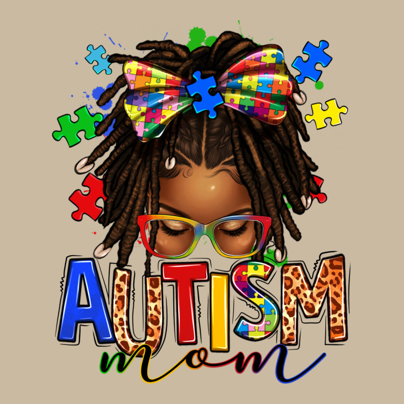 Autism Mom Afro Locs Messy Bun Long Sleeve Tee by texasbilliewilder | Teevron