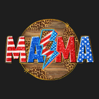 American Mama With Lightning Bolt Classic Tee | Teevron