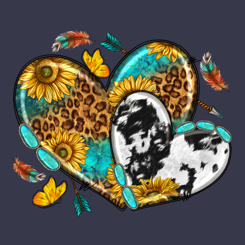 Cowhide Leopard Hearts Long Sleeve Tee by texasbilliewilder | Teevron