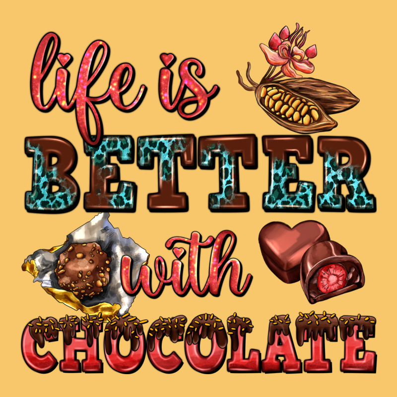 Life Is Better With Chocolate Vintage Hoodie by AdoDesignShop | Teevron