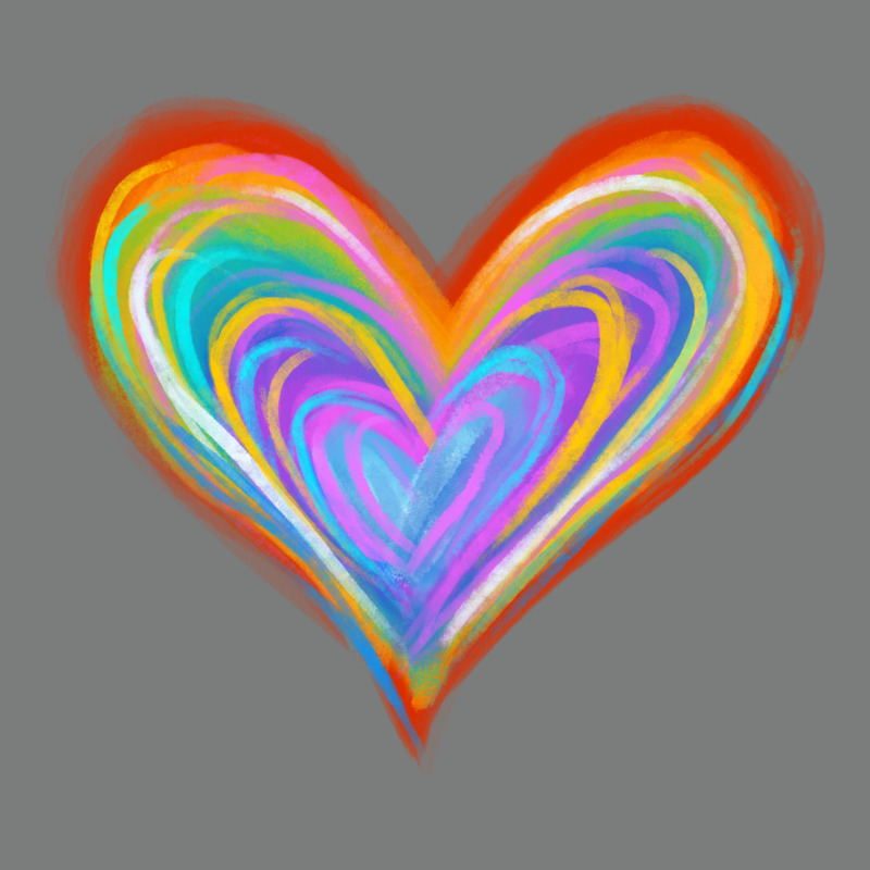 Watercolor Pride Heart Premium Hoodie by Jasminsmagicworld | Teevron