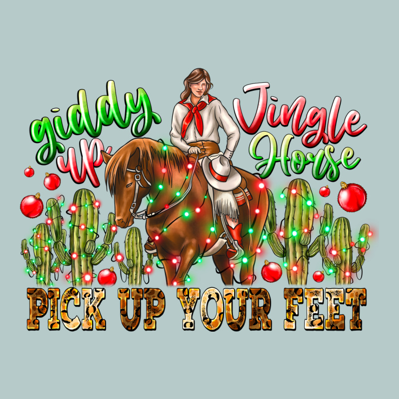 Giddy Up Jingle Horse Pick Up Your Feet Heavy Core Tee by CowhideDigitalArt | Teevron