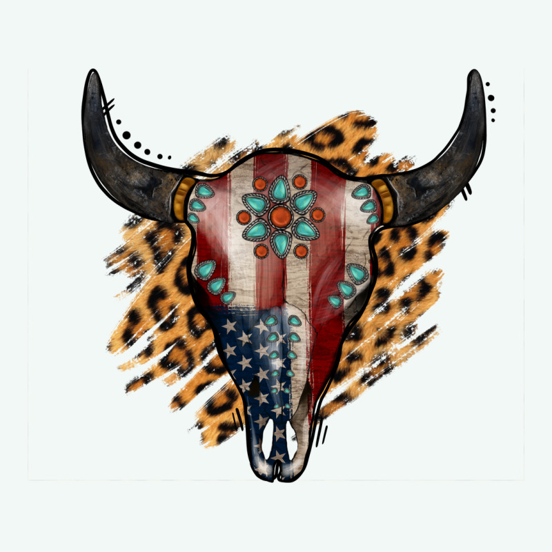 American Bull Skull Premium Hoodie by Jasminsmagicworld | Teevron