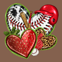 Baseball With Strawberry Hearts Zipper Hoodie | Teevron
