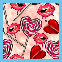 Valentines Day Lollipops And Lips Seamless Pattern Premium Sweatshirt | Teevron