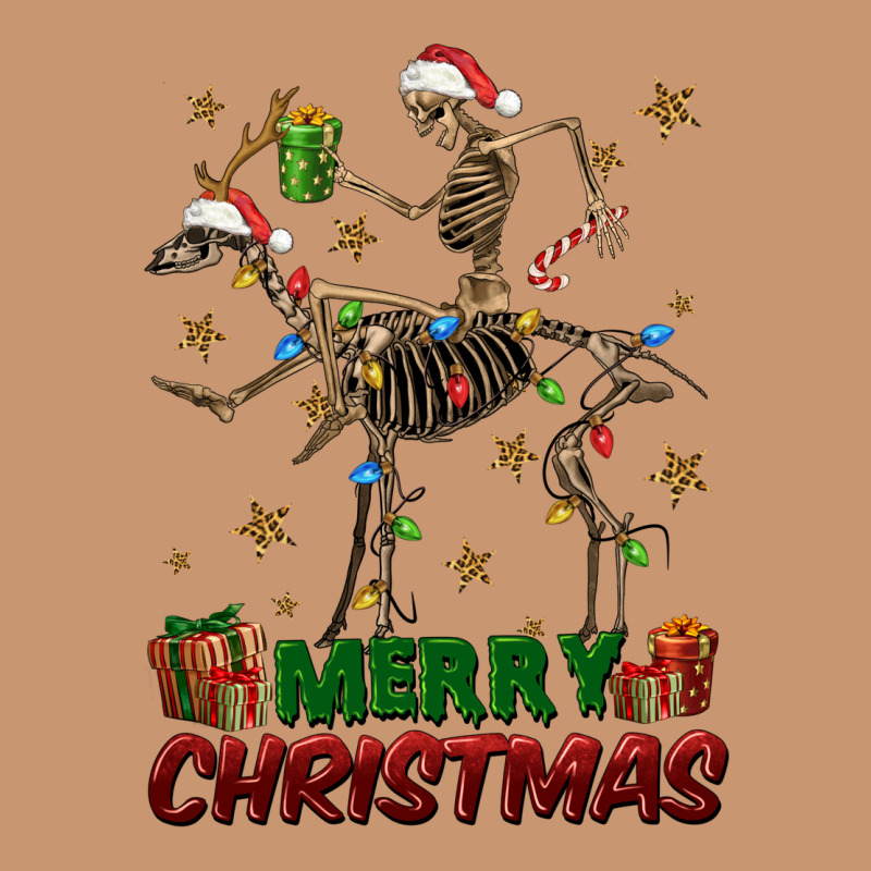 Merry Christmas Deer Skeleton Heavyweight Hoodie by FaDigitalArtStudio | Teevron