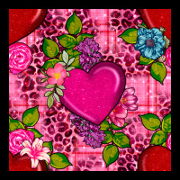 Valentines Day Flower Heart With Leopard Seamless Pattern Premium Sweatshirt | Teevron