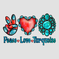 Peace Love Turquoise Premium Hoodie | Teevron