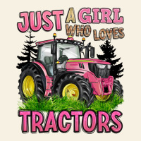 Just A Girl Who Loves Tractors Vintage Tee | Teevron