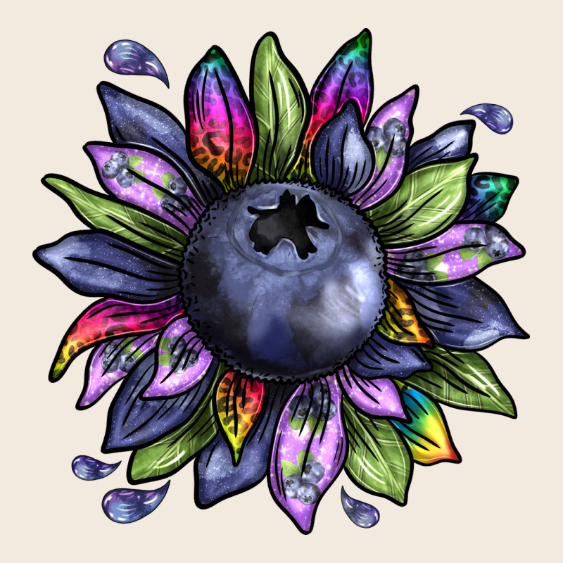 Blueberry Sunflower Zipper Hoodie by texasbilliewilder | Teevron