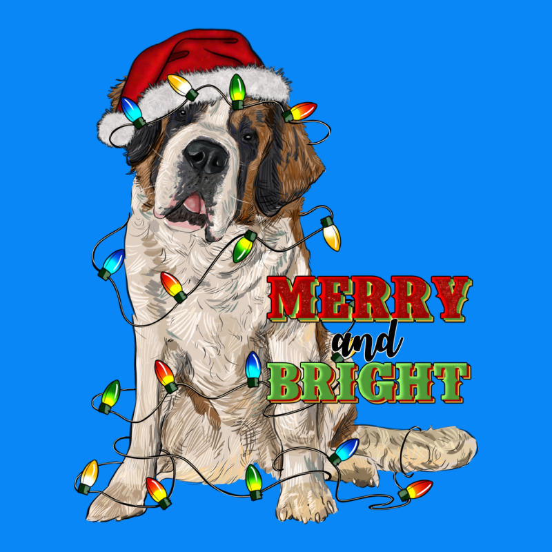 Merry And Bright Saint Bernard Zipper Hoodie by RanaPortraitStore | Teevron