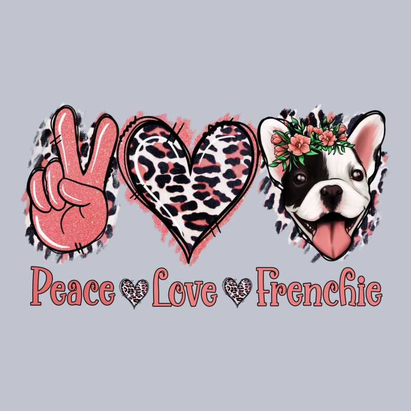 Peace Love French Bulldog Premium Hoodie by Jasminsmagicworld | Teevron