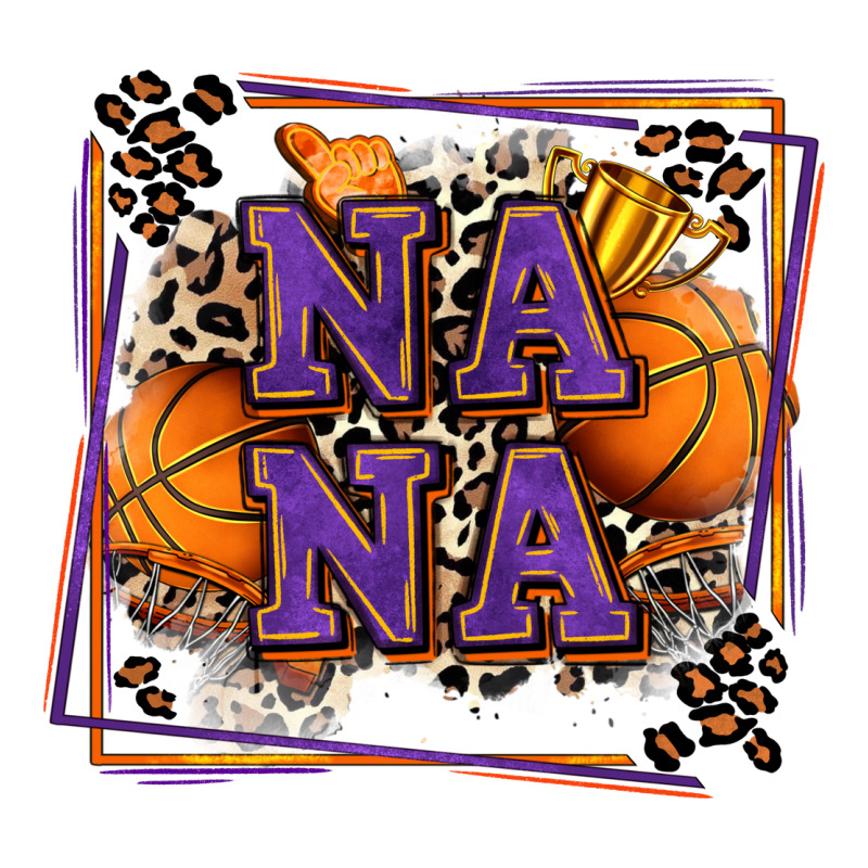 Basketball Nana With Leopard Zipper Hoodie by Zillion Design Studio | Teevron