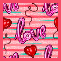 Valentines Day Heart And Love Balloons Seamless Pattern Premium Sweatshirt | Teevron