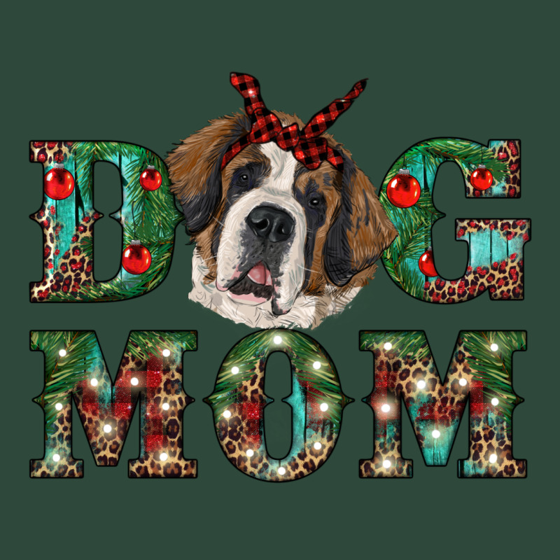 Christmas St. Bernard Dog Mom Zipper Hoodie by RanaPortraitStore | Teevron