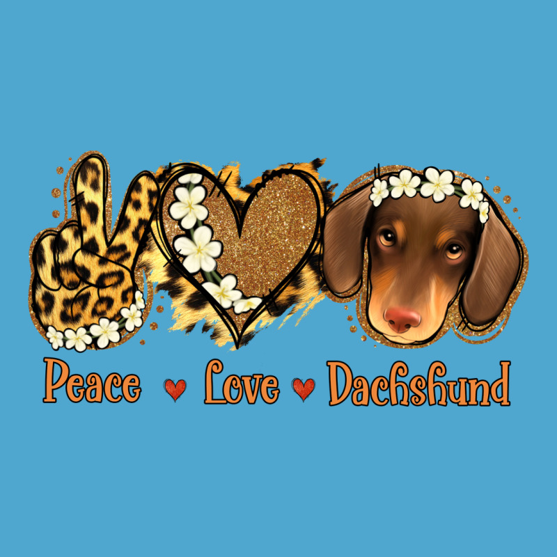Peace Love Dachshund Premium Hoodie by Jasminsmagicworld | Teevron