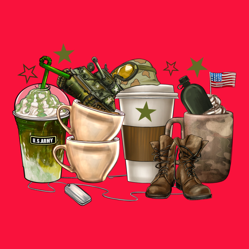 Coffee Cups Army Classic Tee by texasbilliewilder | Teevron