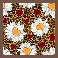 Valentines Day Daisy And Leopard Seamless Pattern Premium Sweatshirt | Teevron