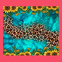 Leopard Turquoise Sunflower Premium Sweatshirt | Teevron