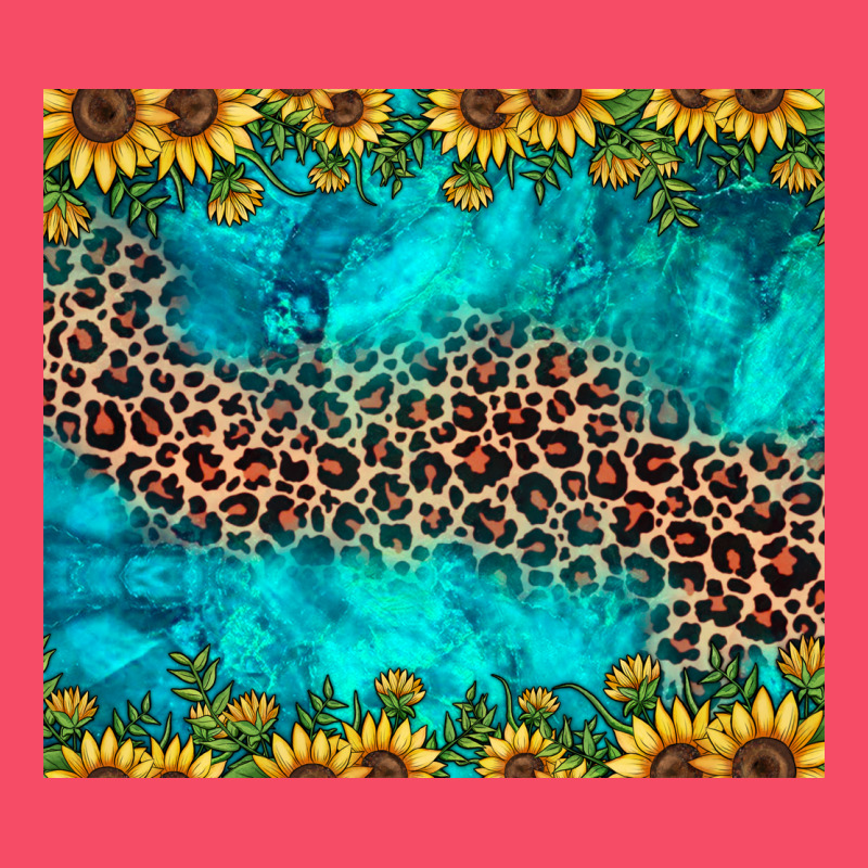 Leopard Turquoise Sunflower Premium Sweatshirt by JahusDesignShop | Teevron