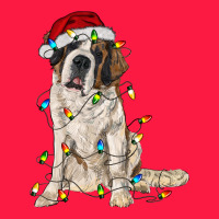 Saint Bernard With Christmas Lights Zipper Hoodie | Teevron