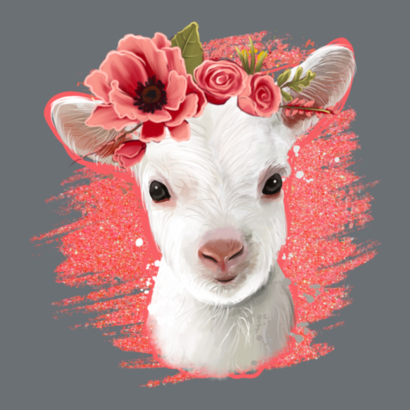 Floral Baby Goat Premium Hoodie by Jasminsmagicworld | Teevron