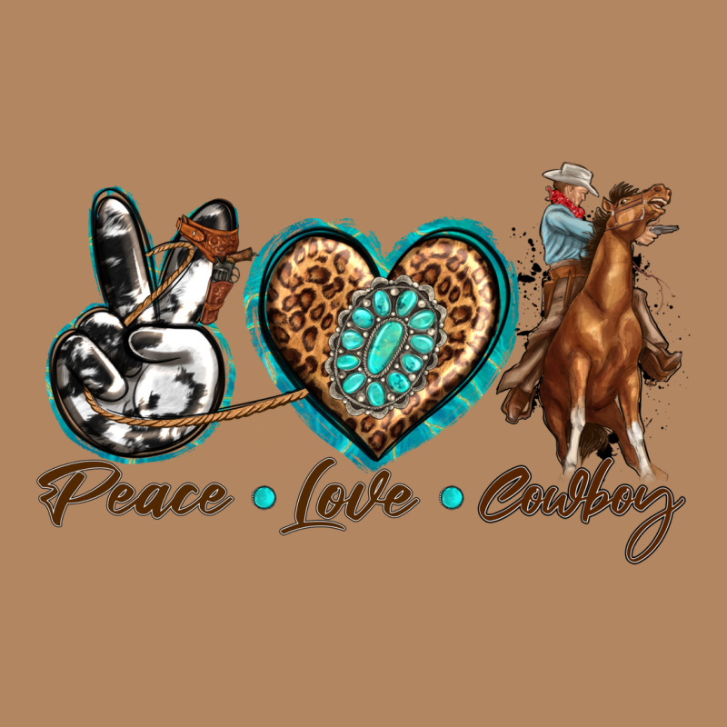 Peace Love Cowboy Long Sleeve Tee by texasbilliewilder | Teevron