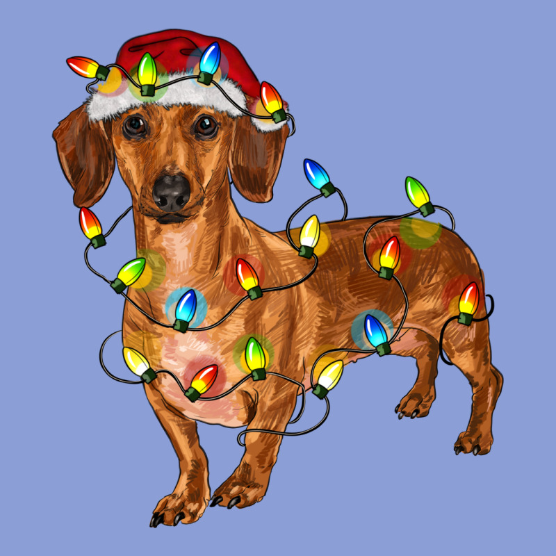 Dachshund Christmas Lights Long Sleeve Tee by RanaPortraitStore | Teevron