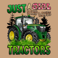 Just A Girl Who Loves Tractors Vintage Tee | Teevron