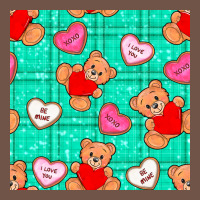 Valentines Day Teddy Bears And Cookies Seamless Pattern Premium Sweatshirt | Teevron