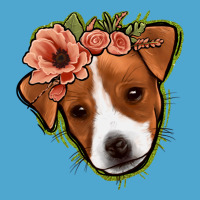 Jack Russel Floral Premium Hoodie | Teevron