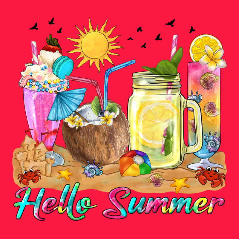 Hello Summer Drinks Zipper Hoodie by texasbilliewilder | Teevron